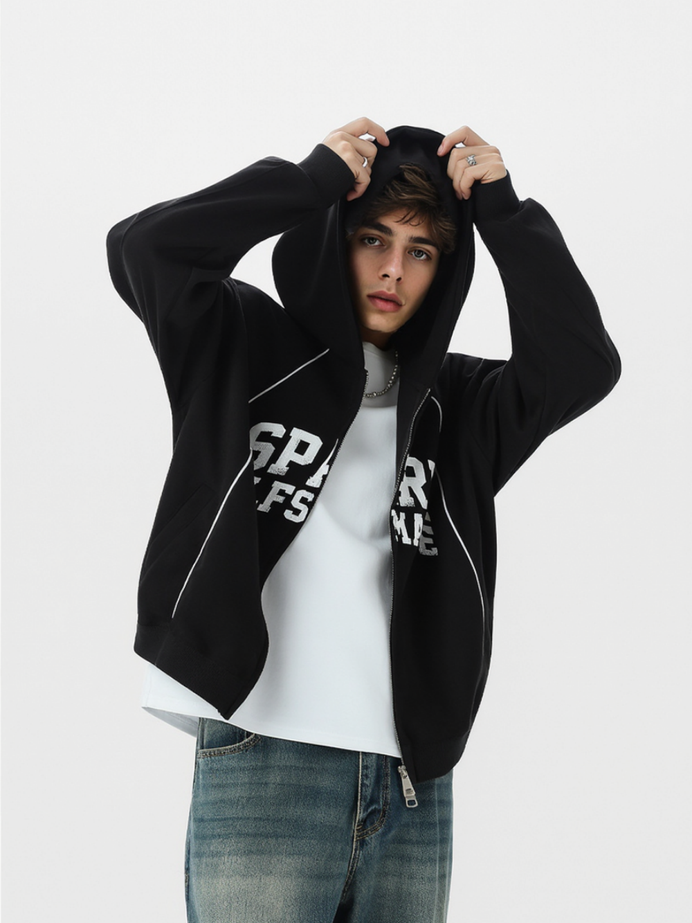 Neutral wear Printed Letter Sweatshirts&Hoodies