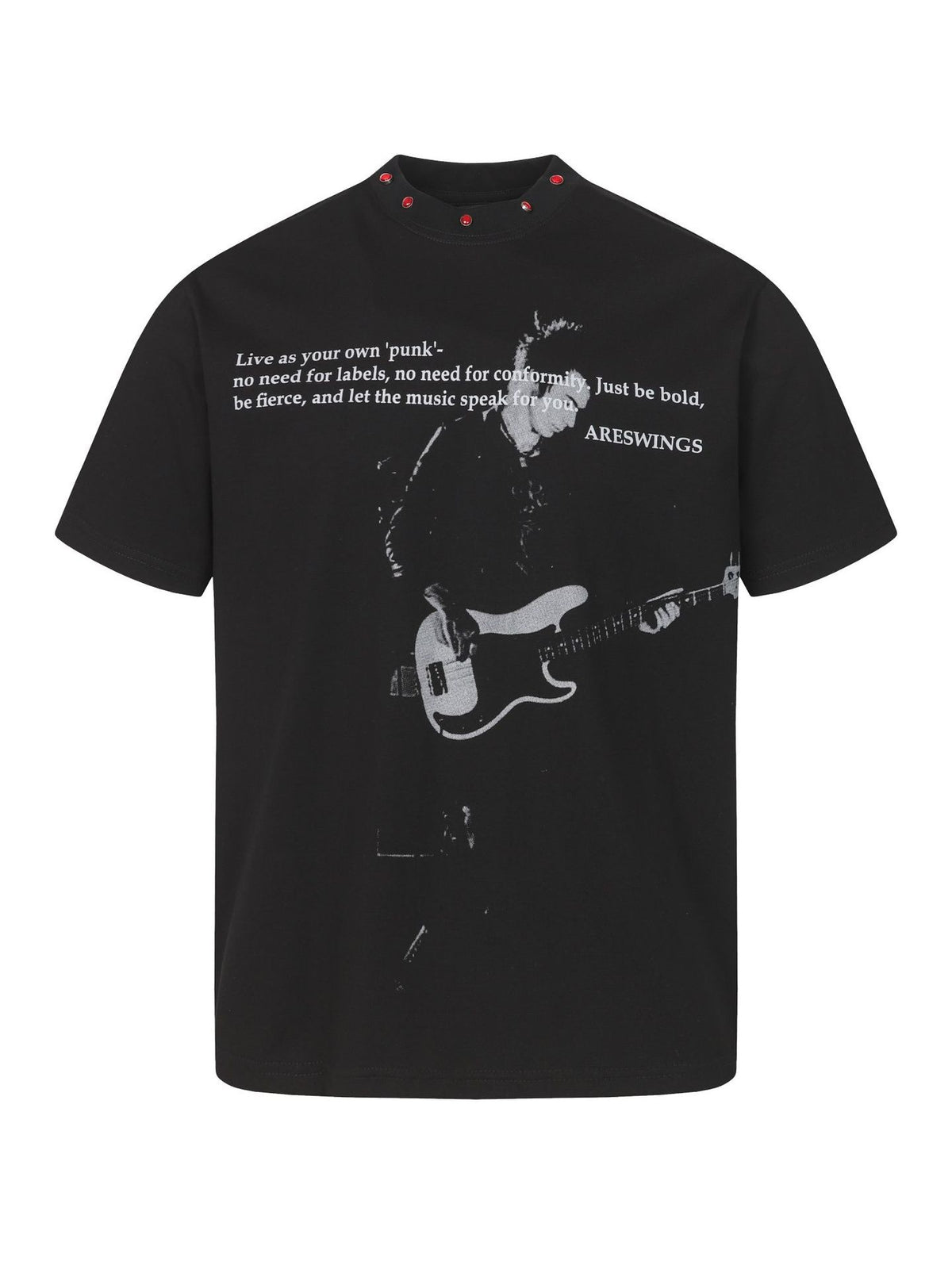 Quick-drying Rock Studs Printed T-shirt