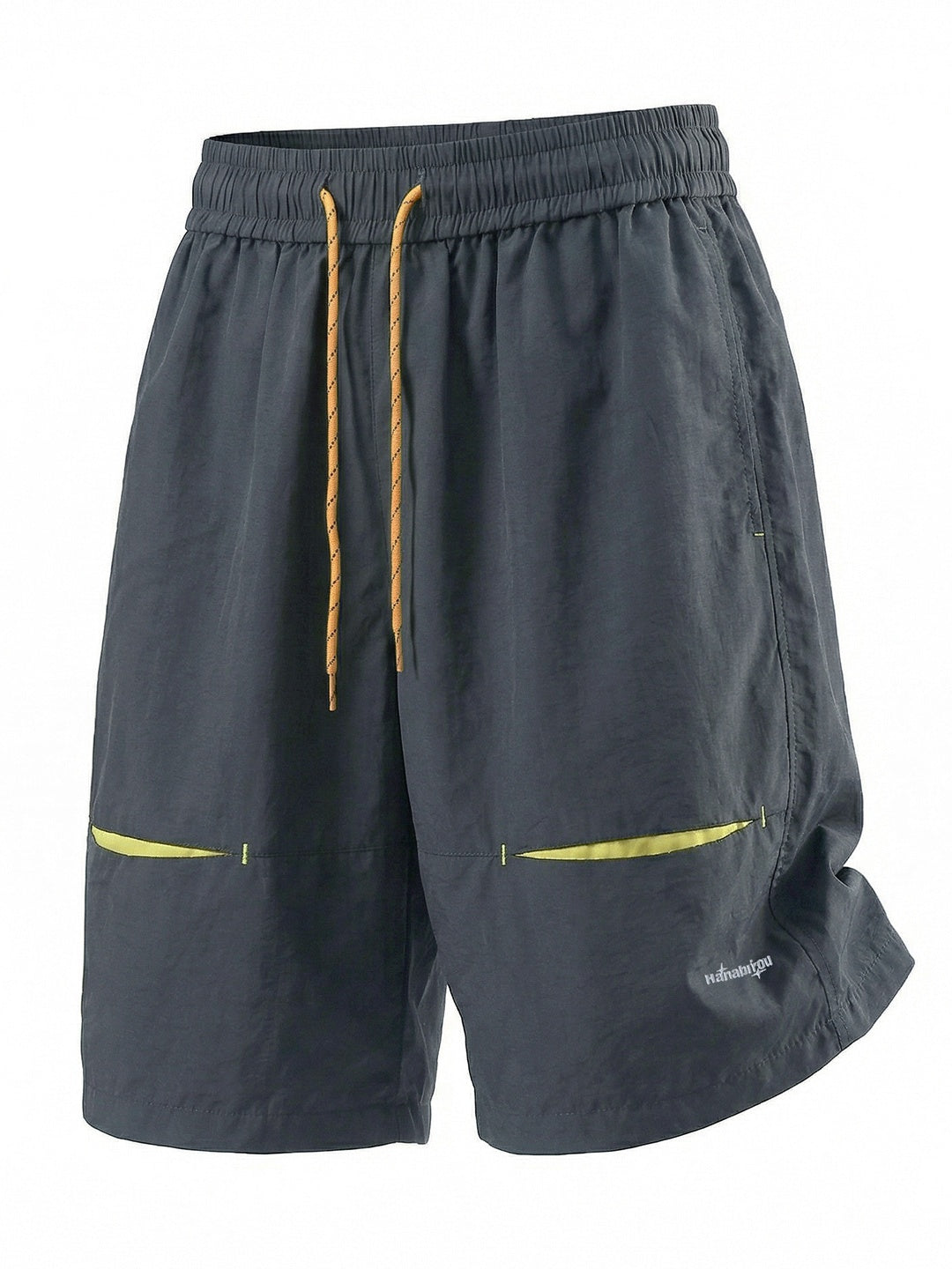 Embroidery Water-repellent Sports Breathable Color-blocked Five Points Shorts