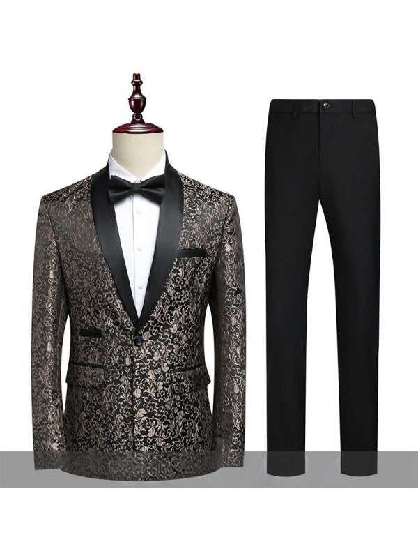 Leisure Jacquard Suit Set 2-piece Sets