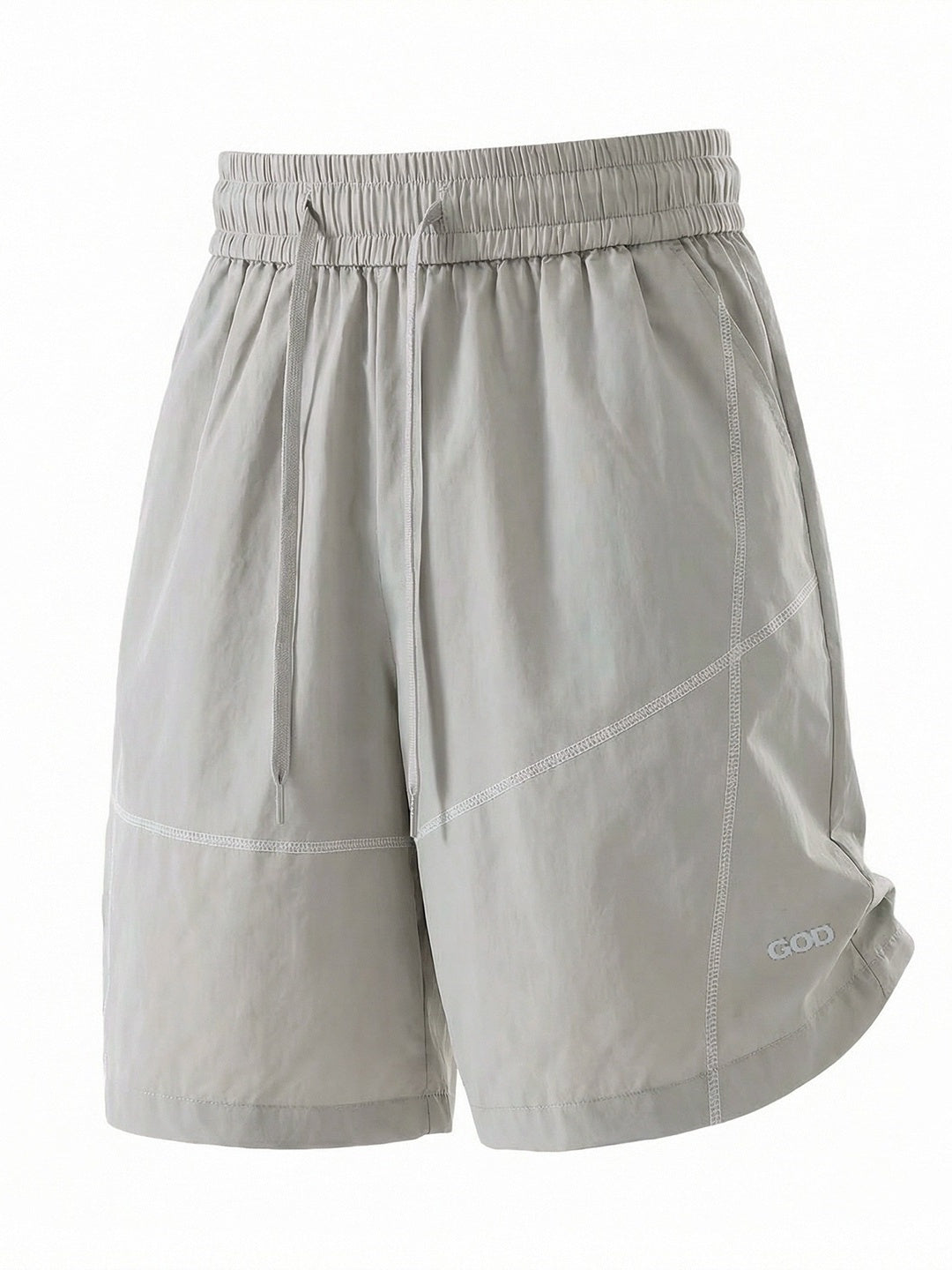 Water-repellent Reflective Color-blocked Lightweight Breathable Five Points Shorts
