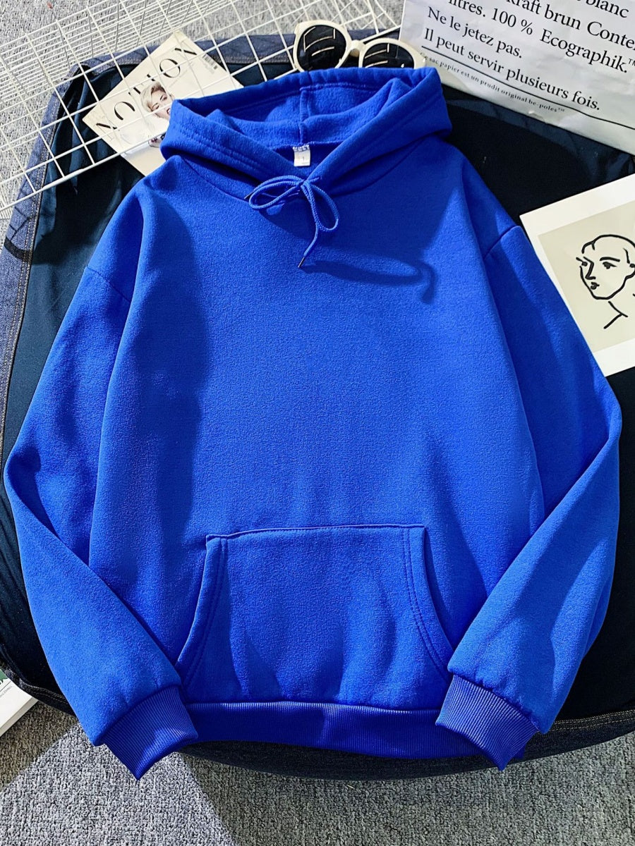 Liber Autumn Women's Pocket Solid Color Sweatshirts&Hoodies