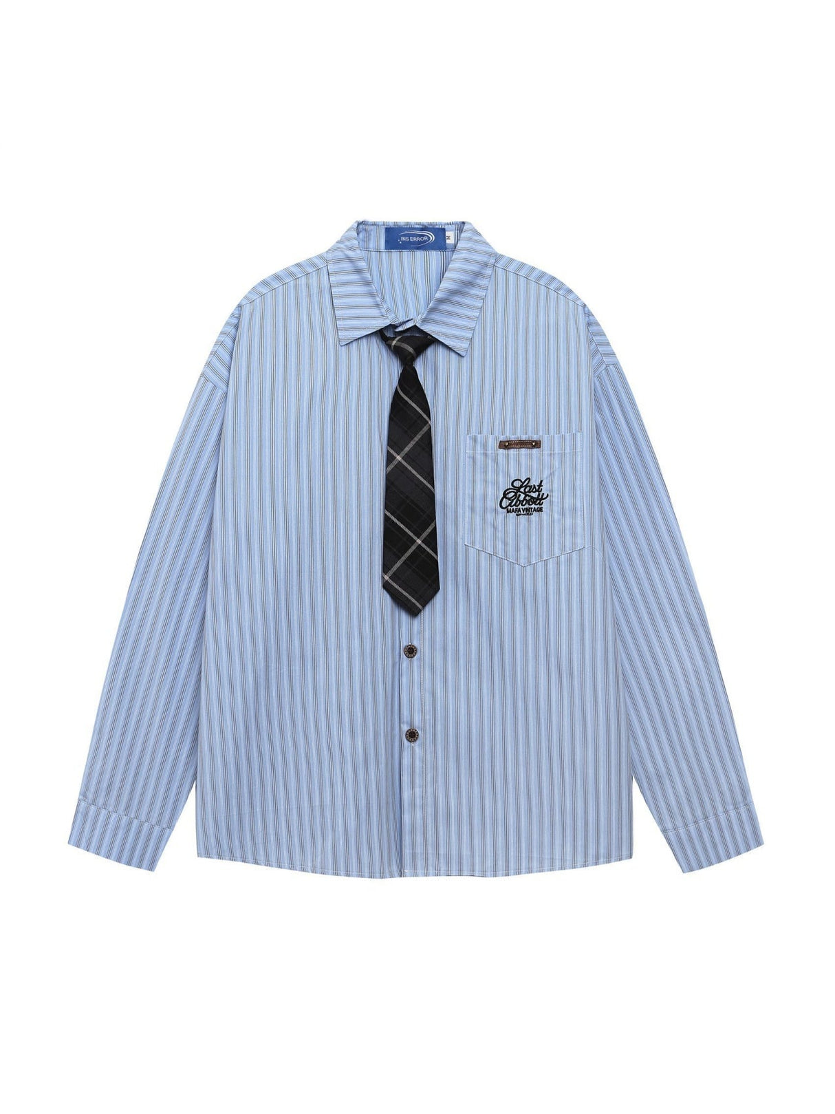 Liber Autumn Neutral wear Tie Stripes Shirts