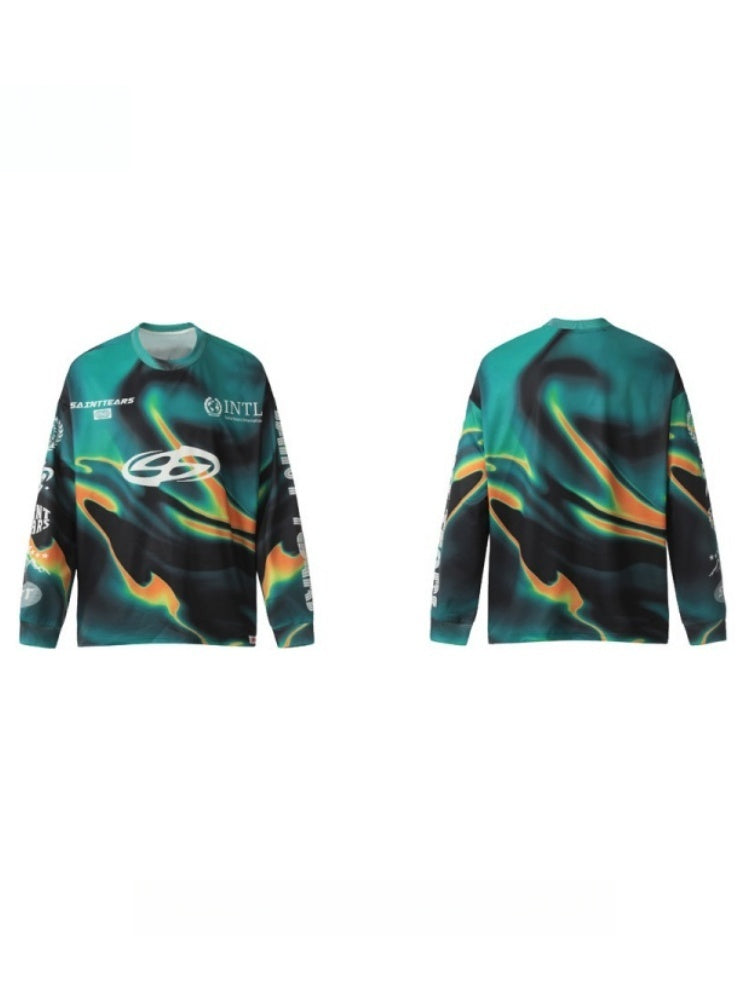 Liber Autumn Neutral wear Printed Letter T-shirts