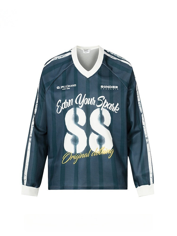 Liber Autumn Neutral wear Printed Letter T-shirts