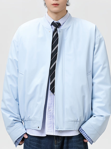 Detachable Two-piece Colorblock Flight Jacket
