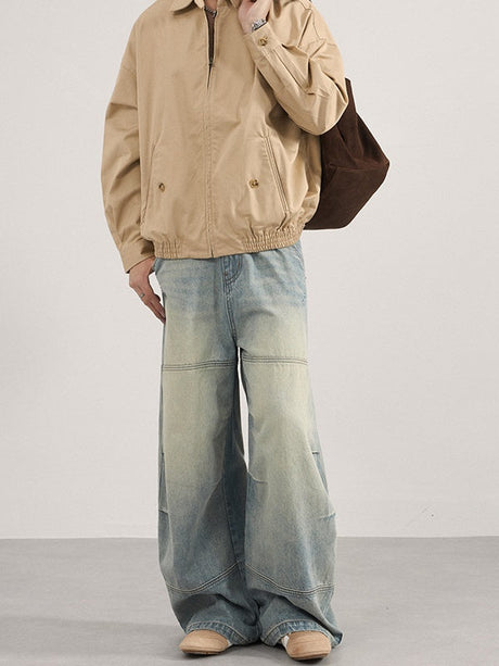 Liber Autumn Neutral wear Pocket decoration Jeans