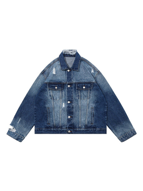 Washing Hole Denim Jacket