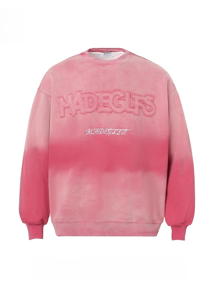 Embroidered Pattern Letter Sweatshirts