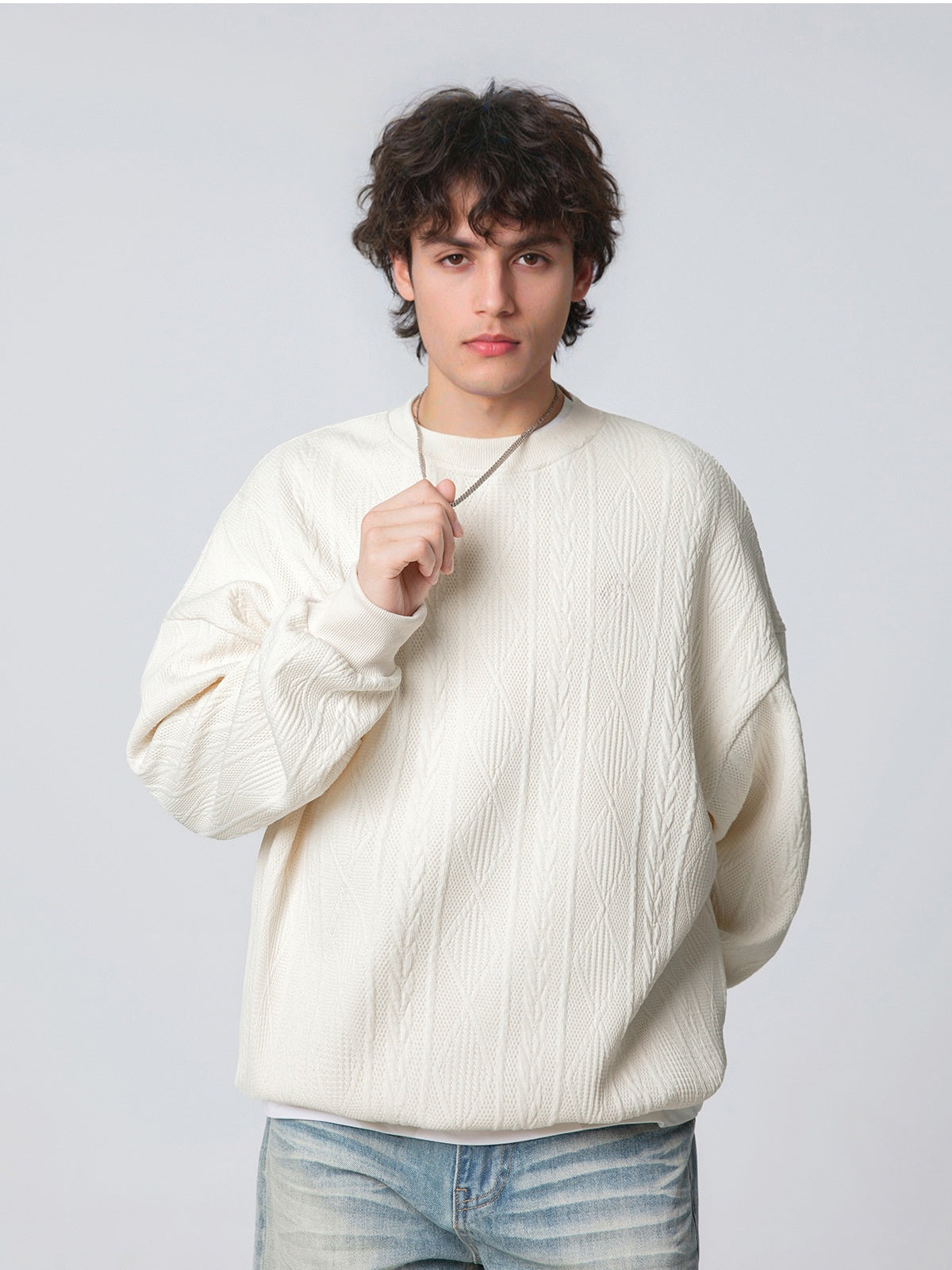Liber Autumn Men's Solid Color Sweatshirts