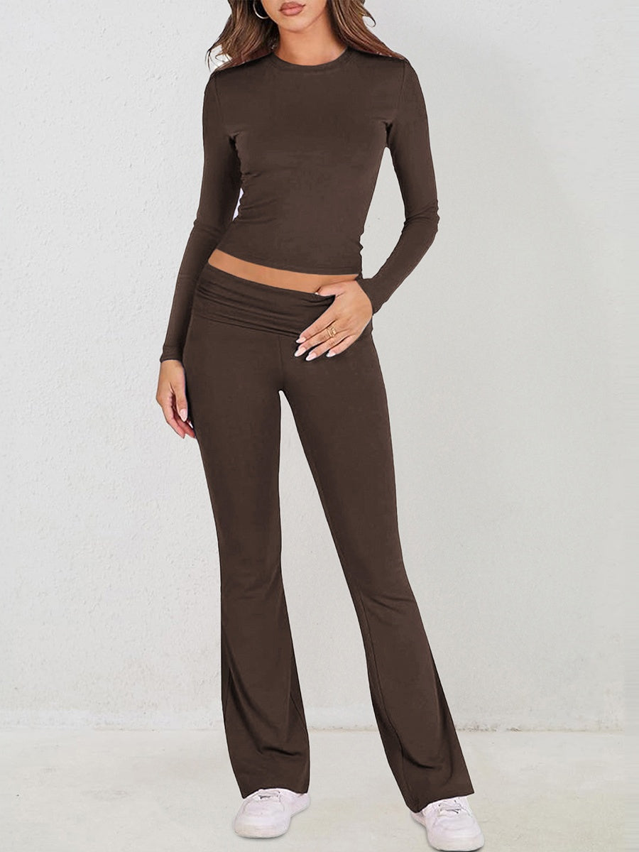 7 Color Round Neck 2-piece Sets