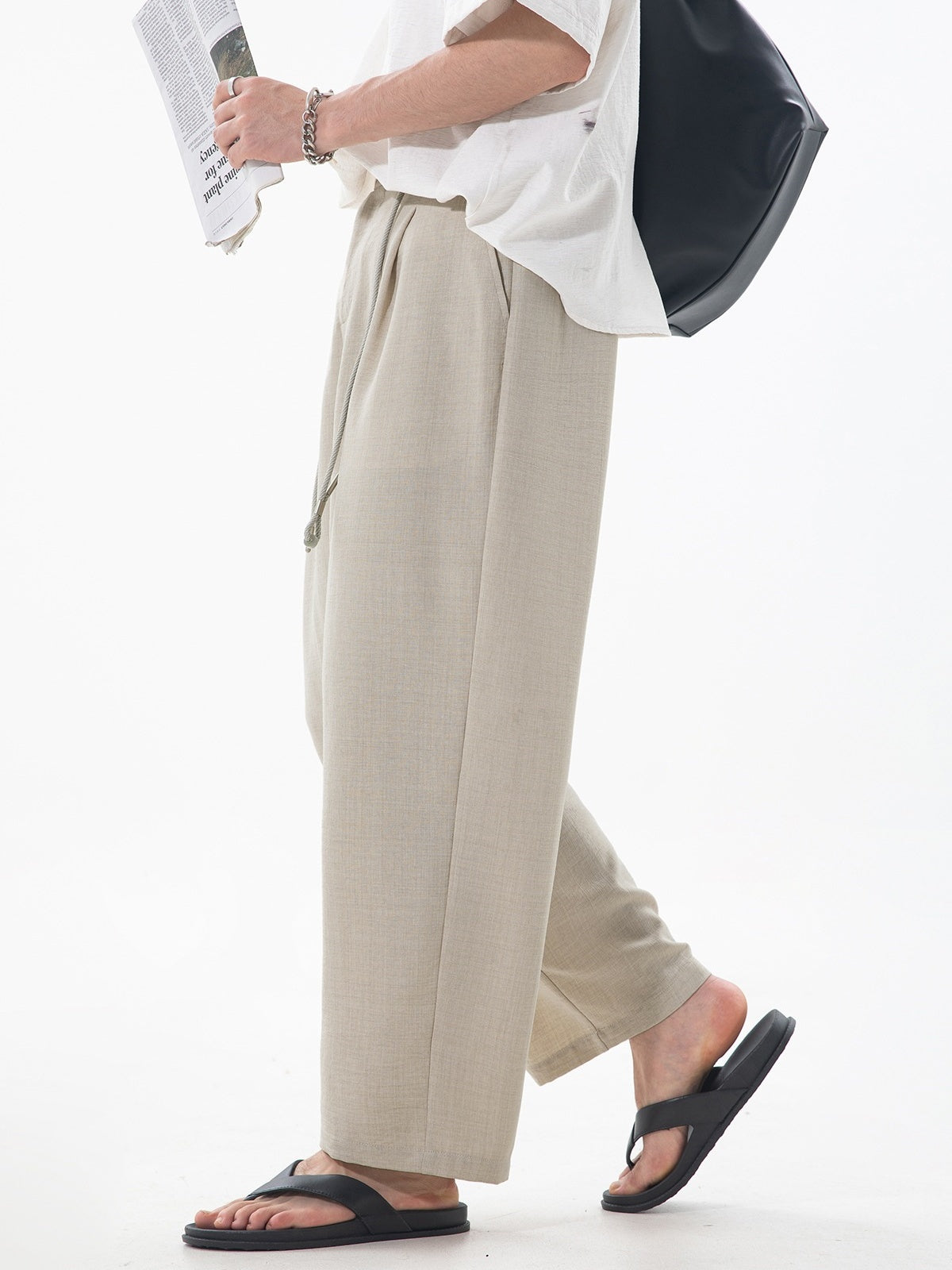 Imitation Linen Nine Points Breathable Pants