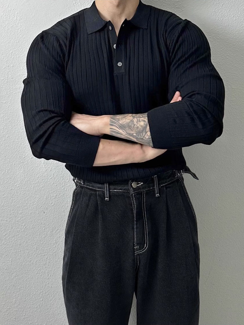 Slim-fit Knitting POLO Shirt