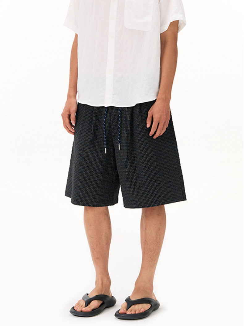 Plaid Loose-fit Five Points Shorts