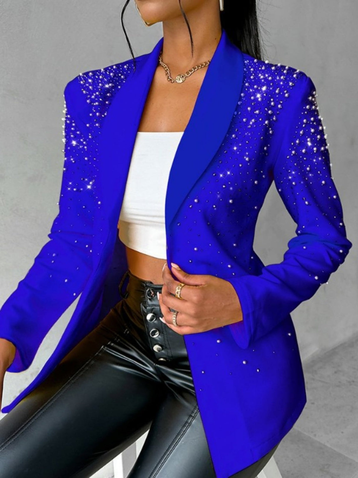 Diamond Pearl Sequins Grace Blazers