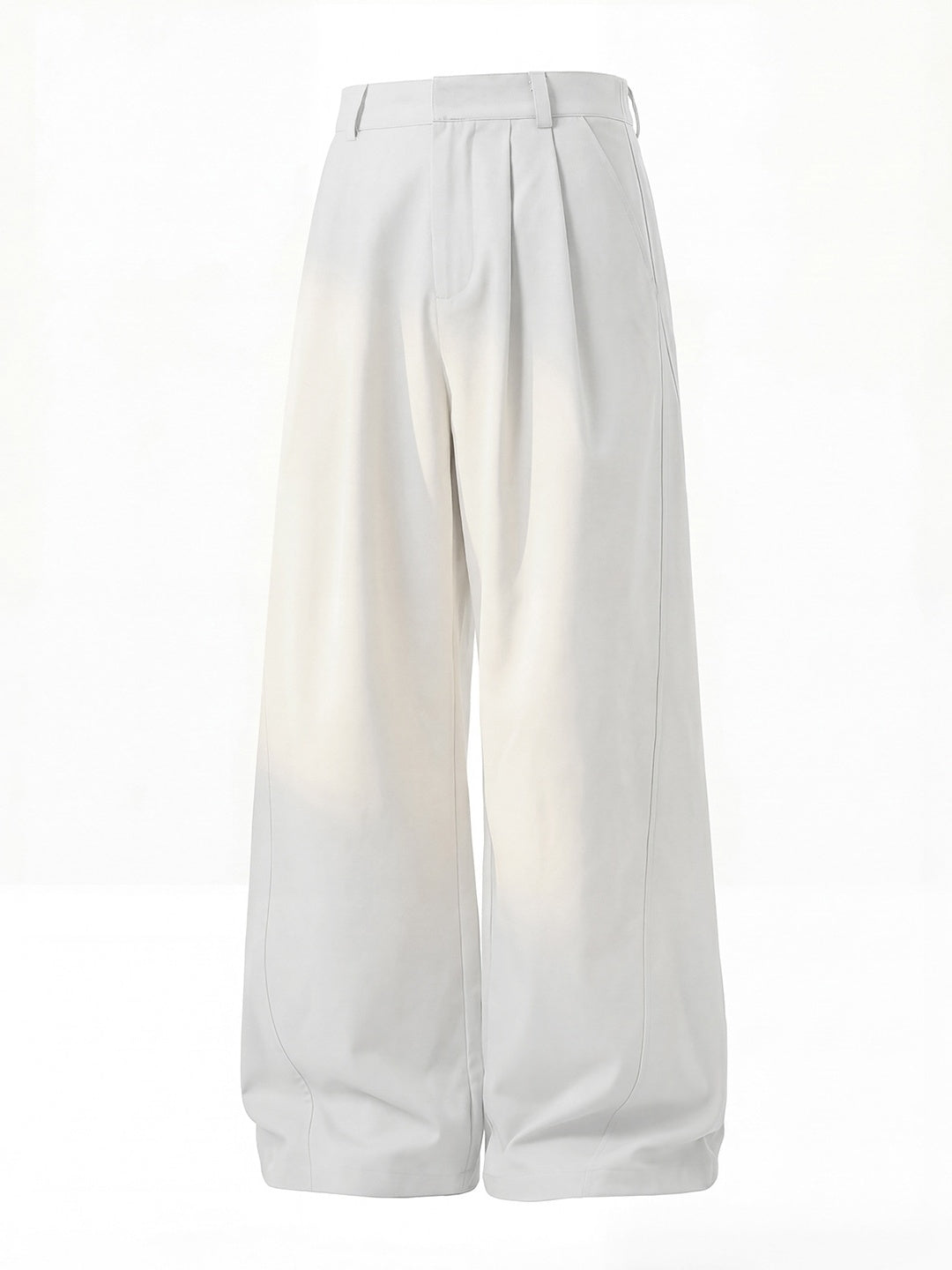 Segmentation Gathering Loose-fit Straight-fit Pants