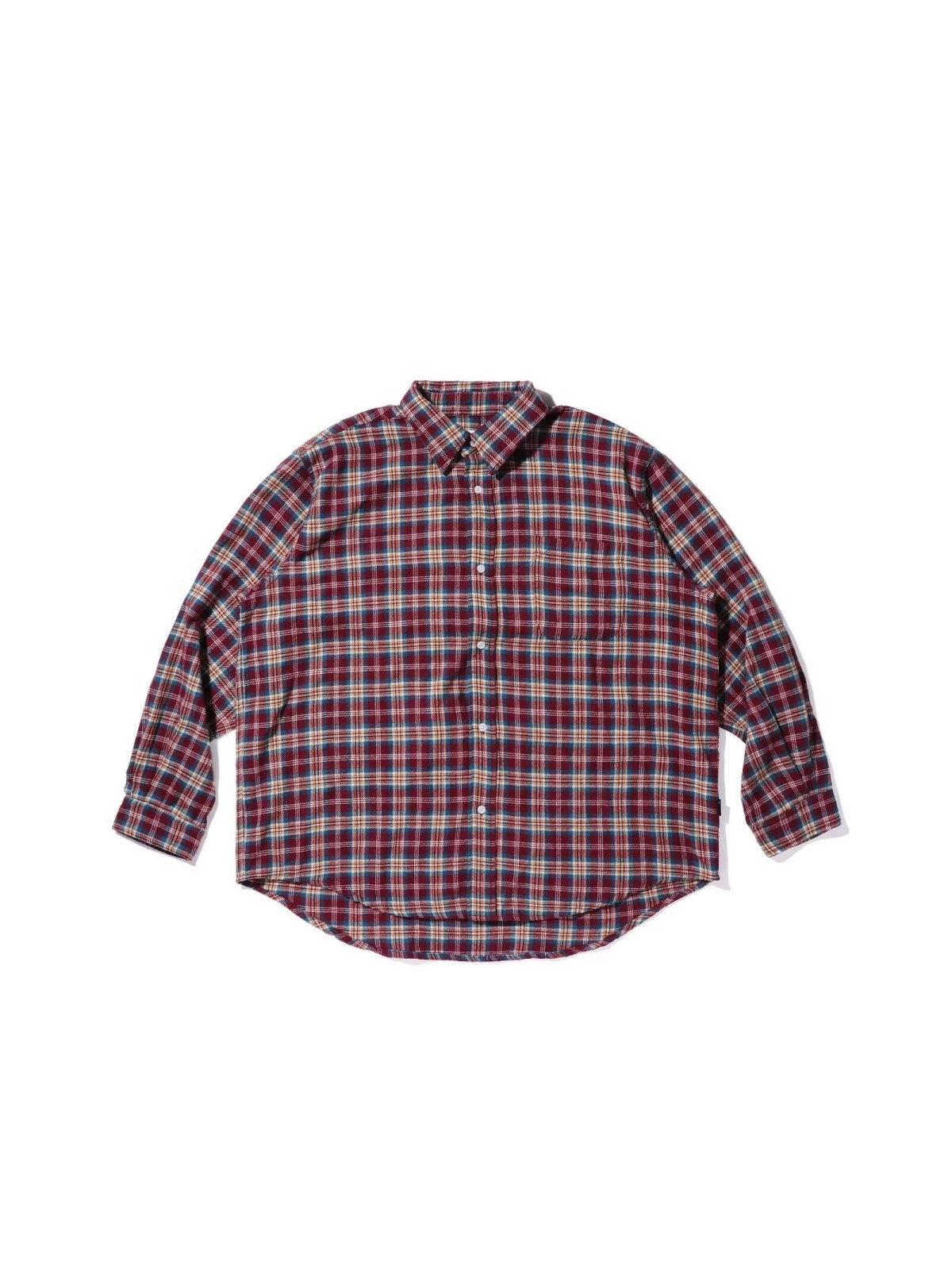 Plaid Loose Long-sleeved Shirt