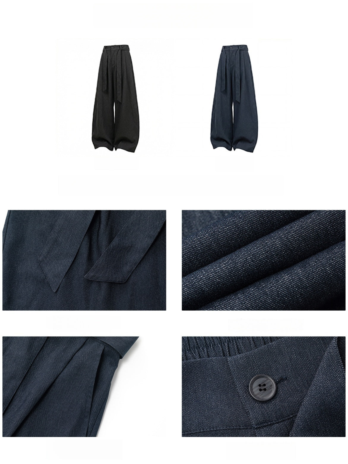 Imitation Denim CleanFit Machete Loose-fit Pants