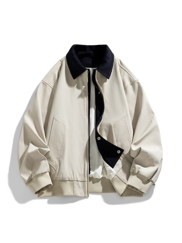 Layered-look Loose-fit Cleanfit Jackets