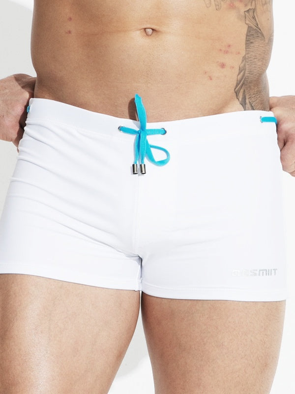 Flat Angle Mid-rise Beach Swimming Trunks