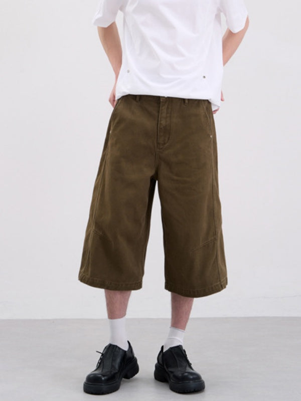 Loose-fit Wide-leg 7 Points Shorts