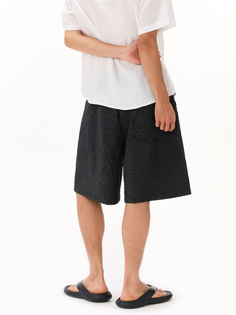 Plaid Loose-fit Five Points Shorts