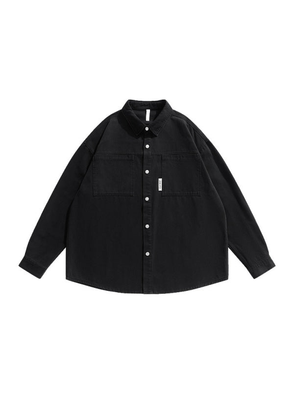 Tooling Twill Silhouette Loose Long-sleeved Shirt