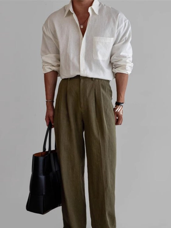 Cotton And Linen Loose-fit Sunscreen Breathable Shirts