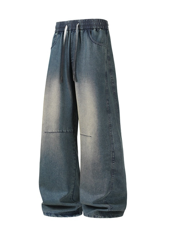 Lyocell Straight Loose Wide-leg Jeans