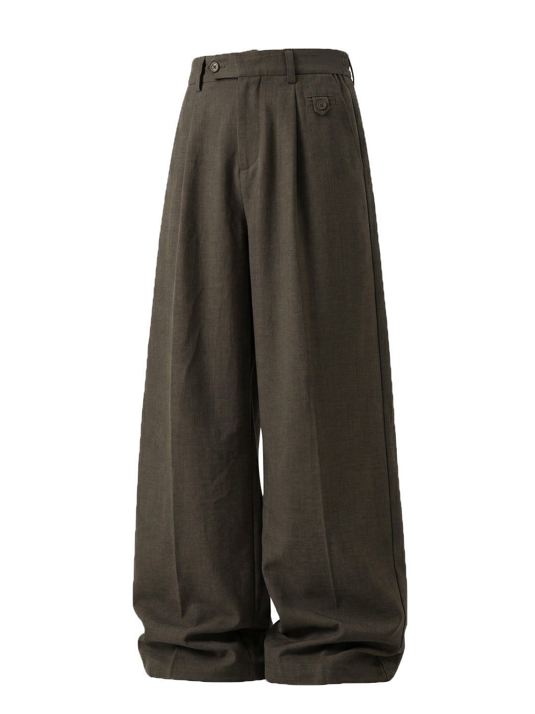 Gathering Old Money Style Nine Points Dress Pants Pants