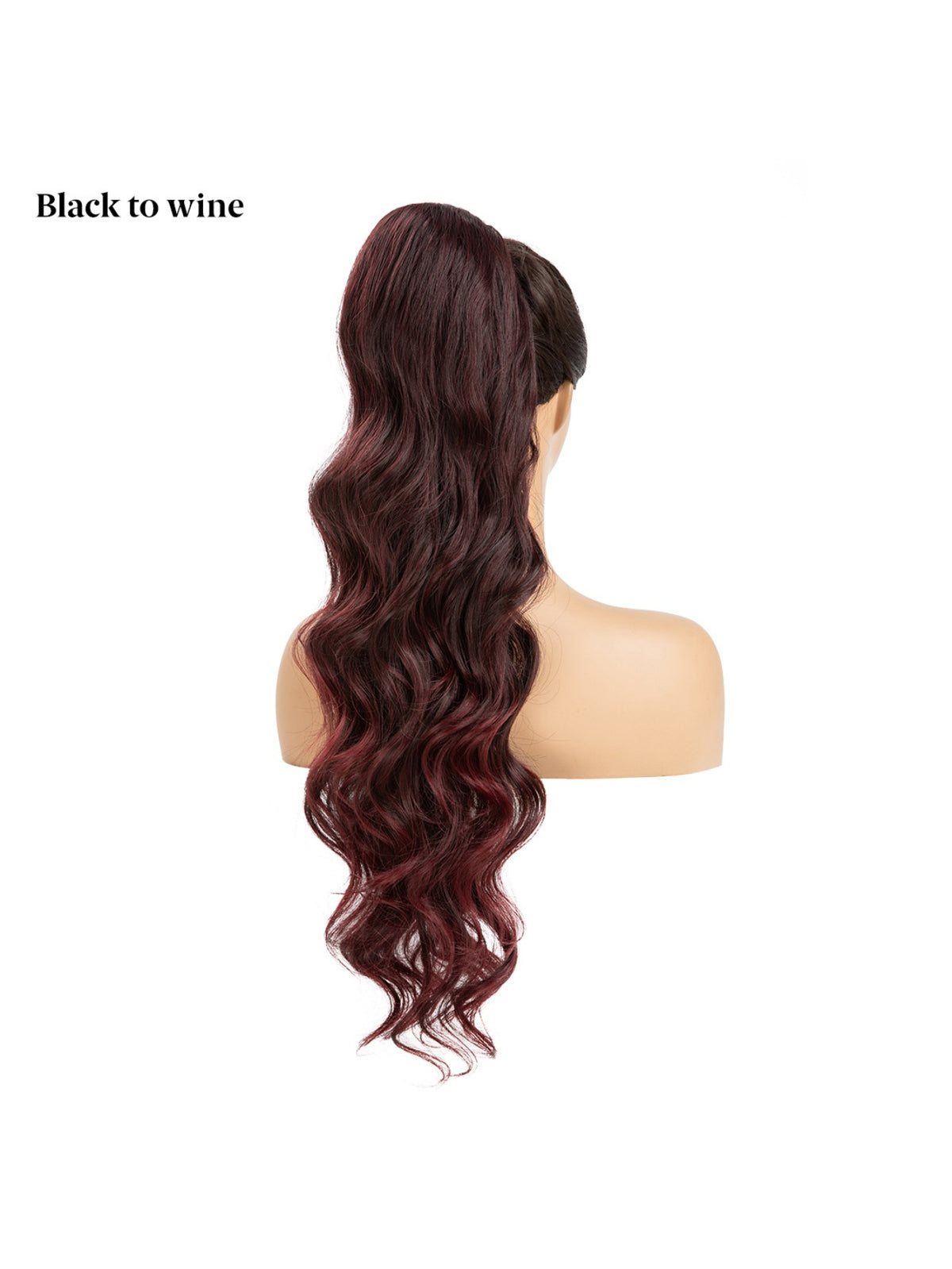 Water Ripple Drawstring Style High-temperature Synthetic Fiber Long Curly Hair