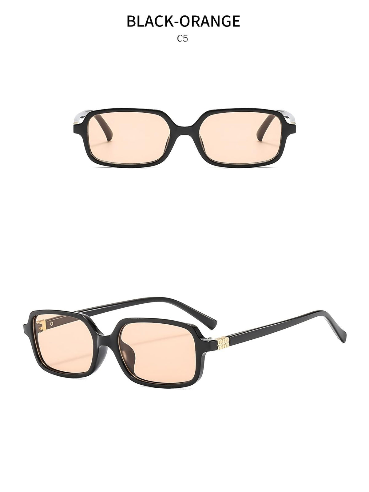 Kleine quadratische Sonnenbrille