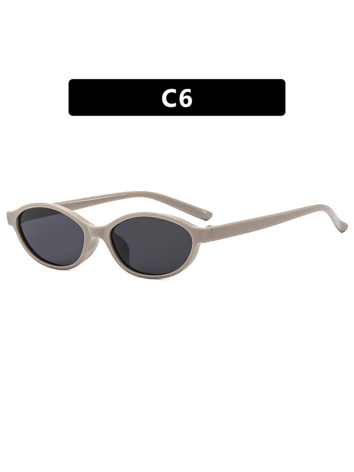 Lunettes de soleil élégantes à monture ovale