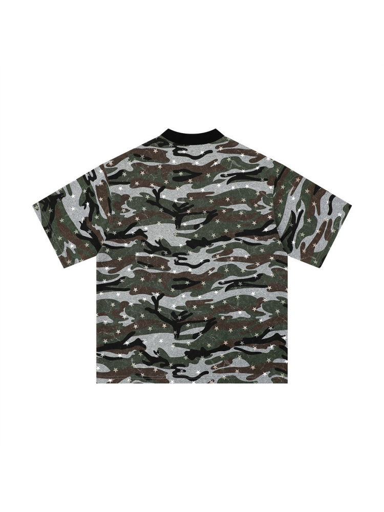 Full Print Star Camouflage T-shirts