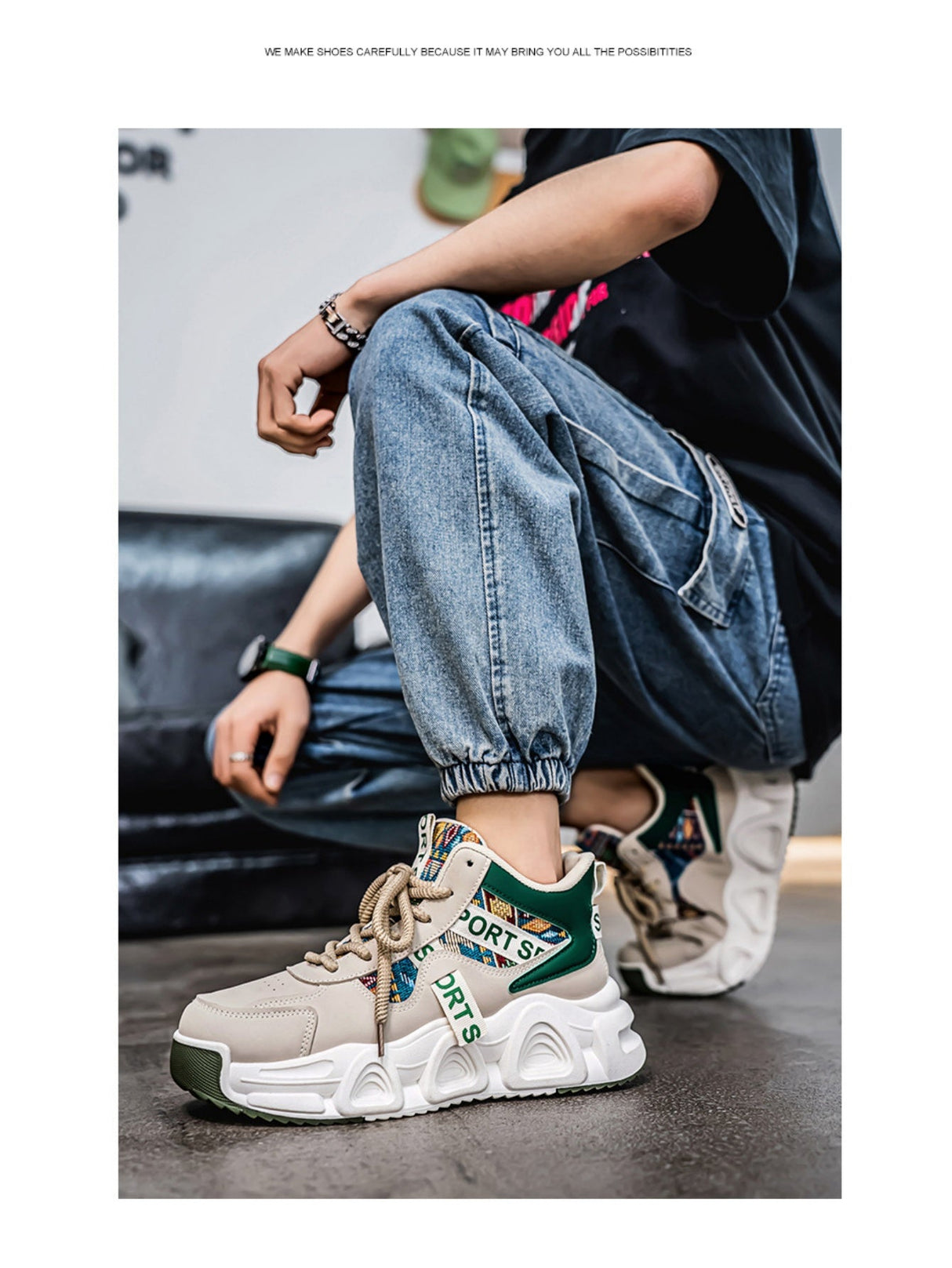 Liber Four Seasons Floral Men's Casual Sports Shoes