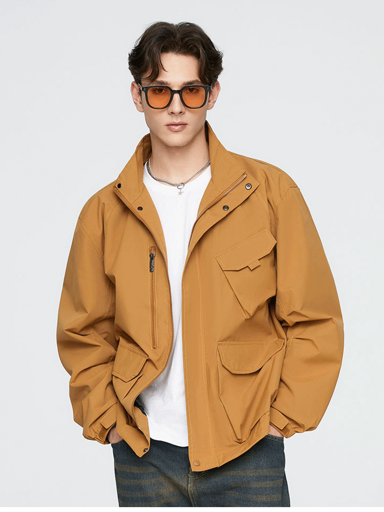 All-match Trend Sports Outdoor Leisure Multiple Pockets Work Jacket