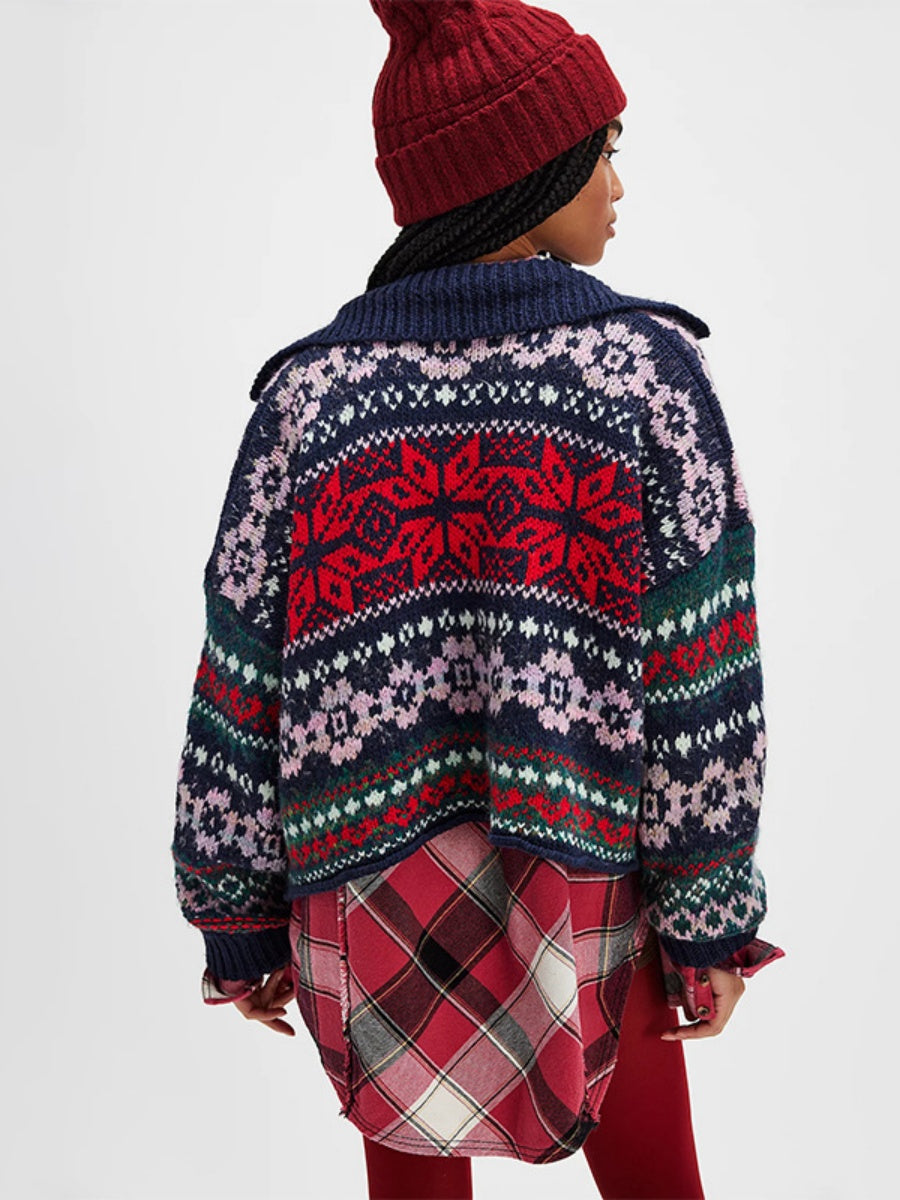 Street Hip-Hop Ethnic style Cardigans
