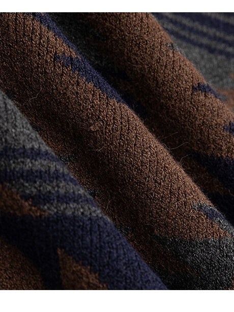 Contrasting Colors Ethnic Style Leisure Sweaters Cardigan