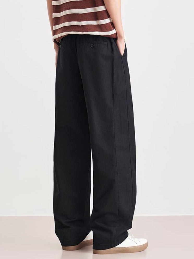 Loose-fit Drape Patchwork Pants