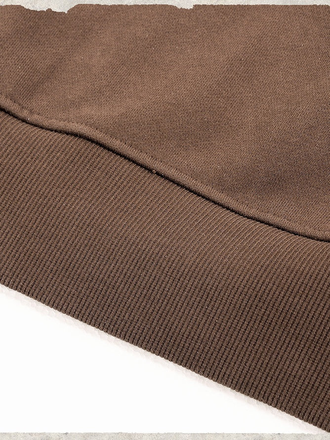 Liber Autumn Neutral wear Zipper decoration Solid Color Sweatshirts&Hoodies