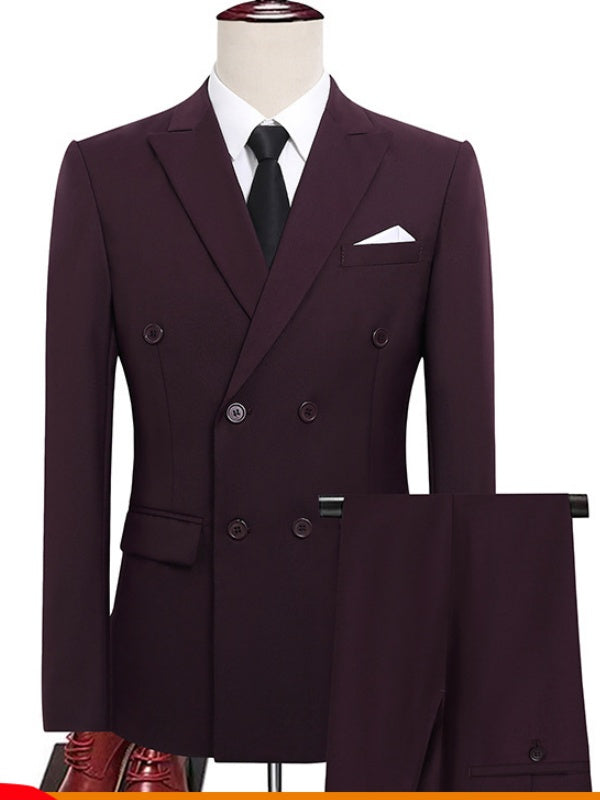 Business Slim-fit Suit Set 2-piece Sets
