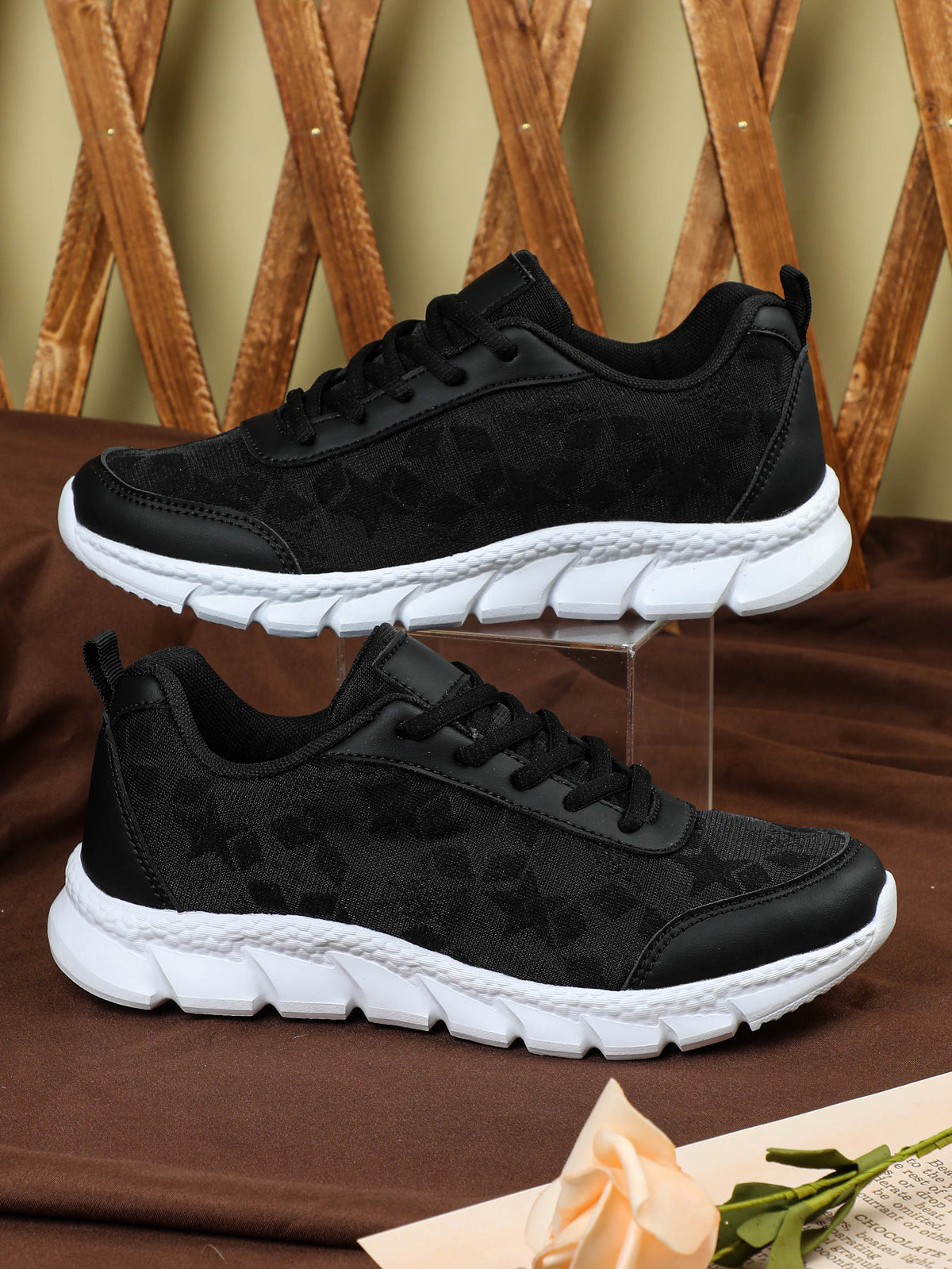 Floral Mesh Women's Casual Sneakers