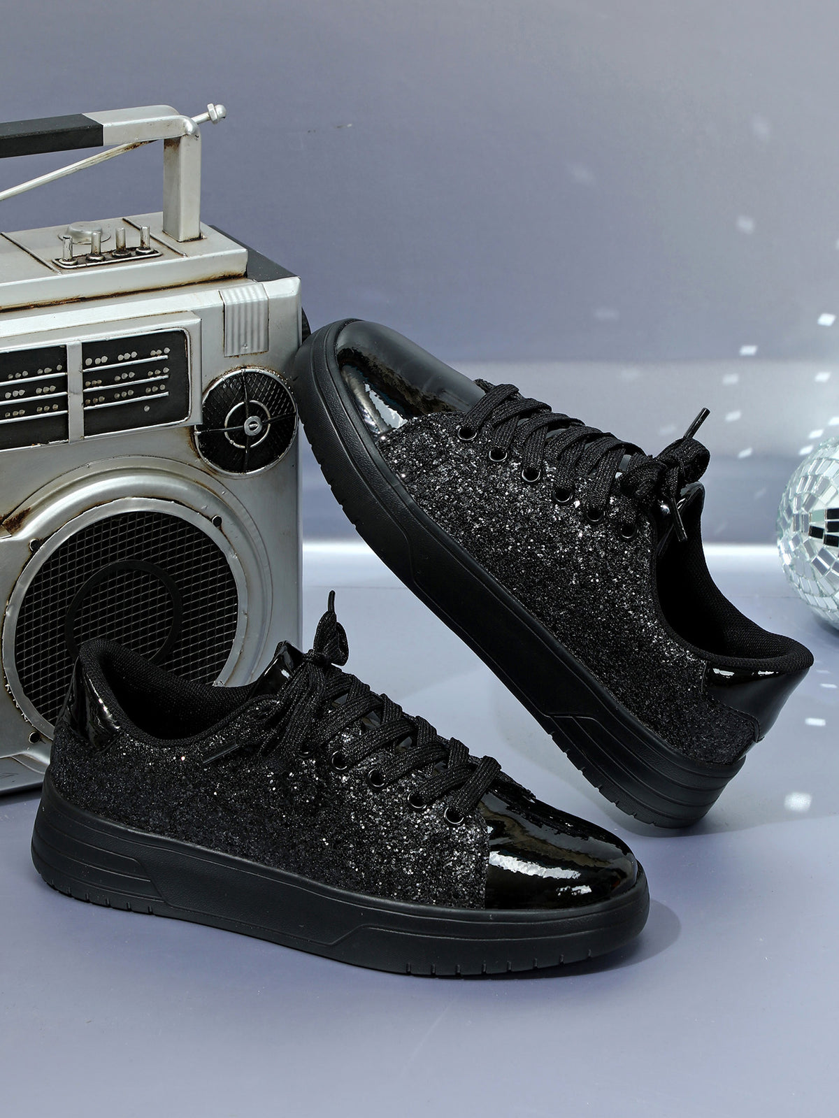 Sequined Women's Sneakers