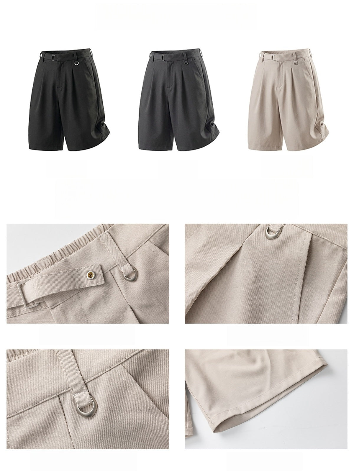 Belts Adjustable Stereo Five Points Shorts
