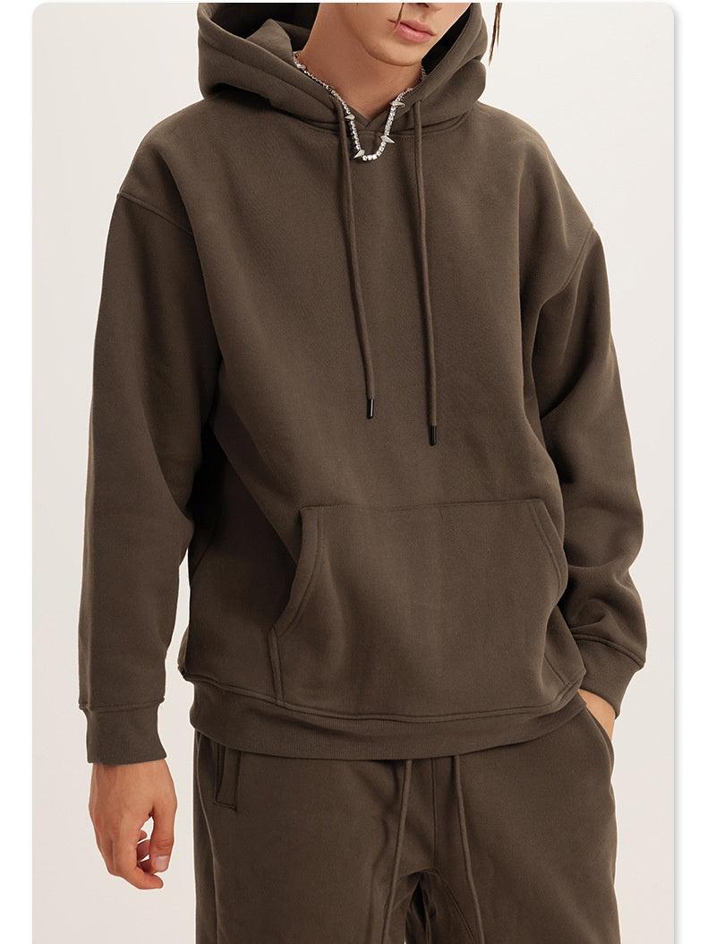 Liber Autumn Neutral Thin Fleece Hoodie