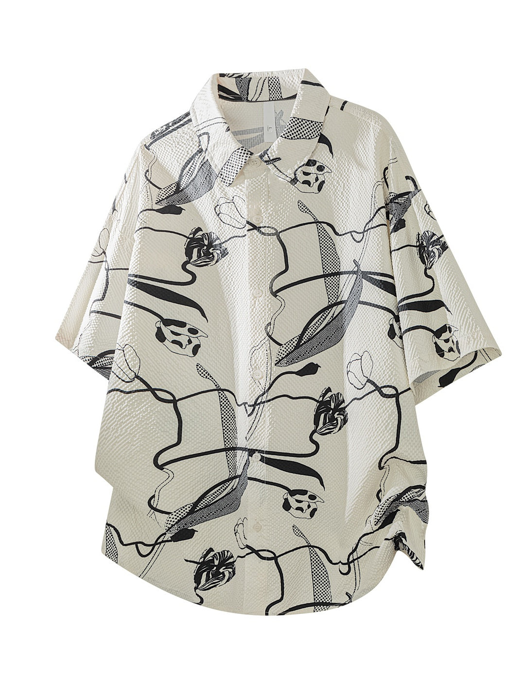 Printed Leisure Loose-fit Beach Shirts
