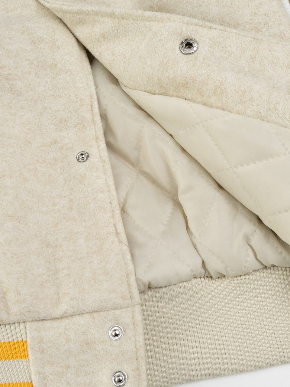 Flocking Embroidery Letter Quilted Thickening Baseball Uniform