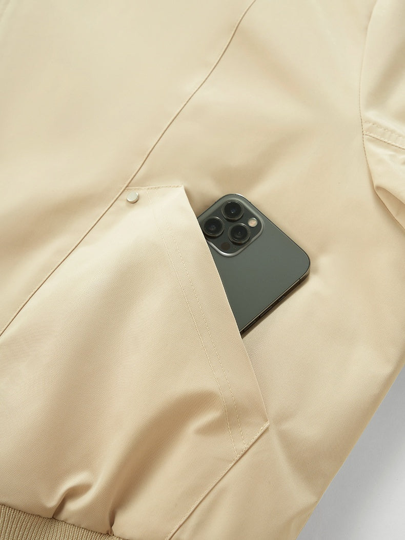 Cleanfit Deconstructed Tailoring Stand Collar Flight Jacket