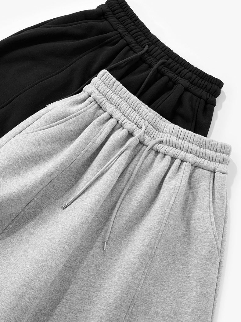 Binding Of Feet Sports Wide-leg Fleece Casual Sweatpants
