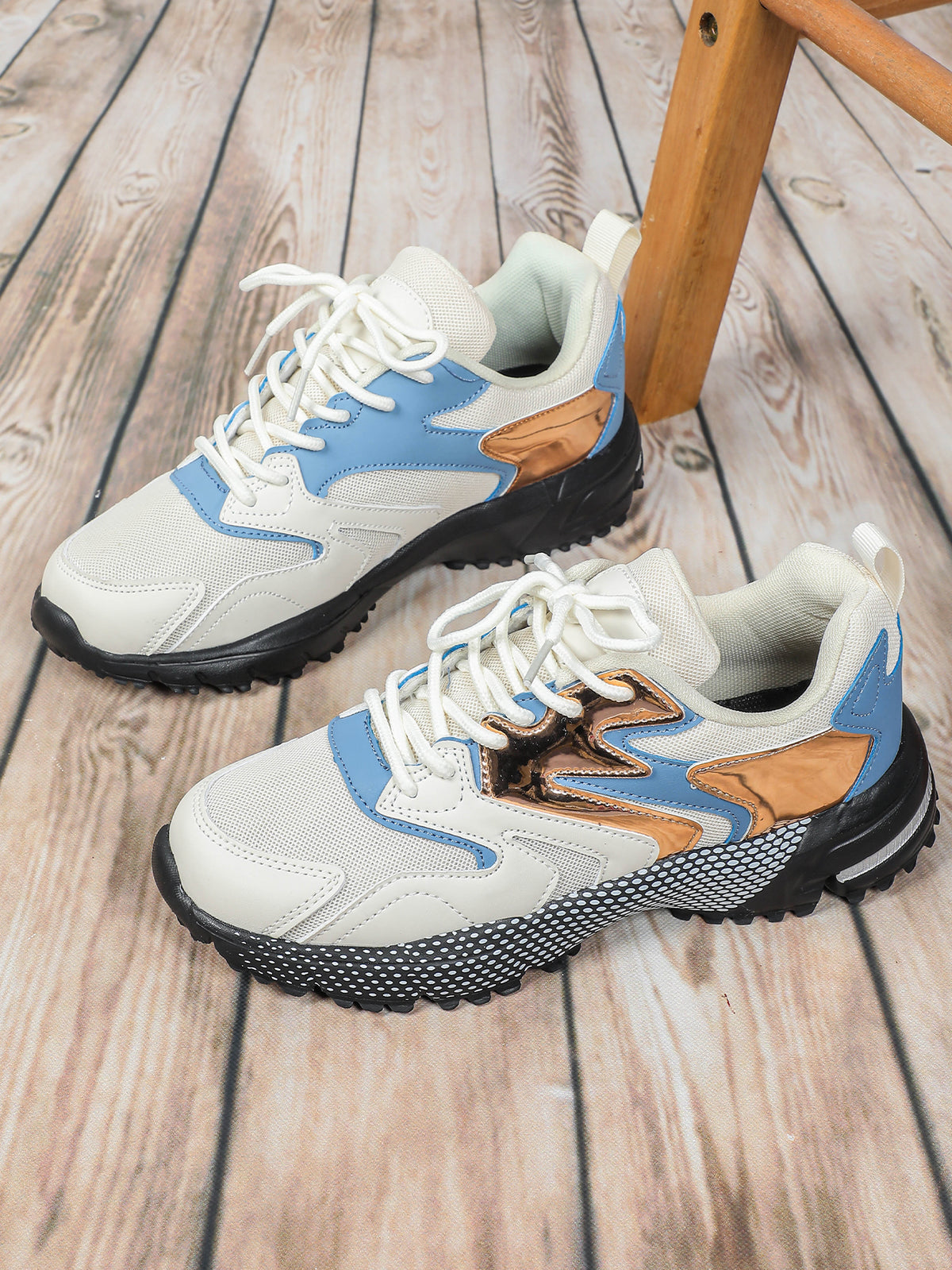 Color-blocked Platform Women's Casual Sneakers